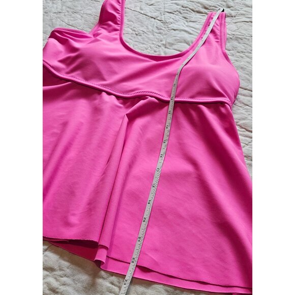 Beachsissi L Tankini Swimsuit Top Hot Pink - Picture 4 of 5